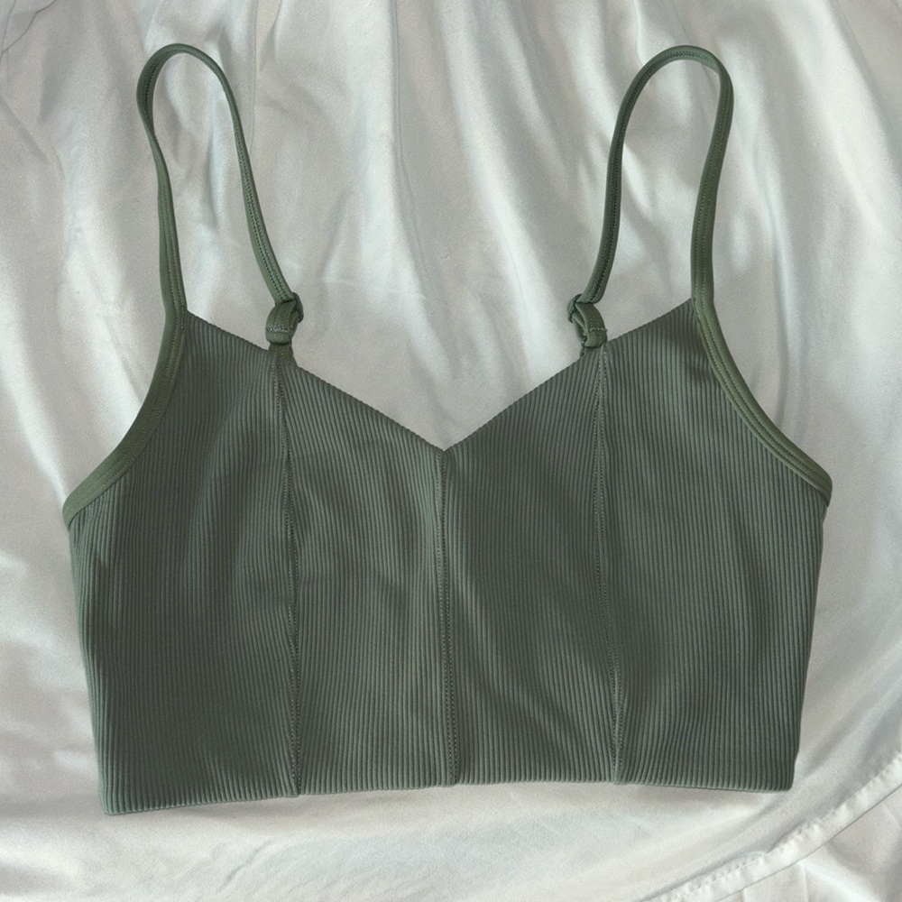 Green small aerie sports bra